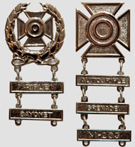 Army Expert Rifle and Sharpshooter Auto Rifle Medals